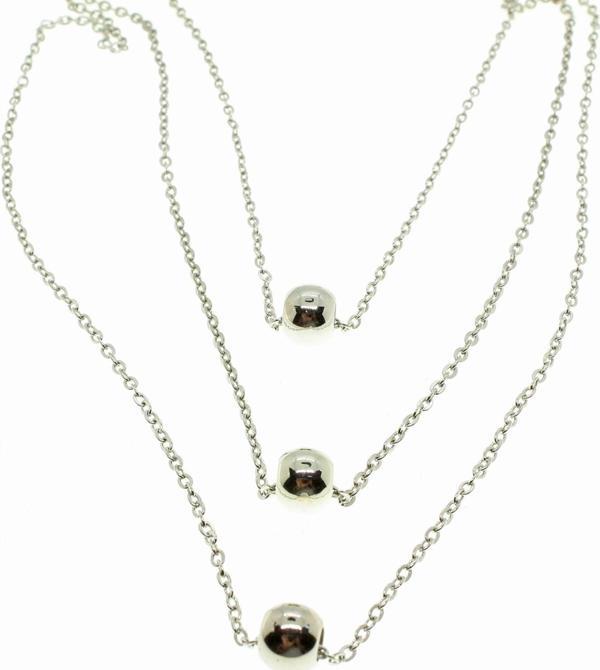 Gümüş Renk Kadın Top Kolye Gümüş Kaplama - 1897 - Image 1