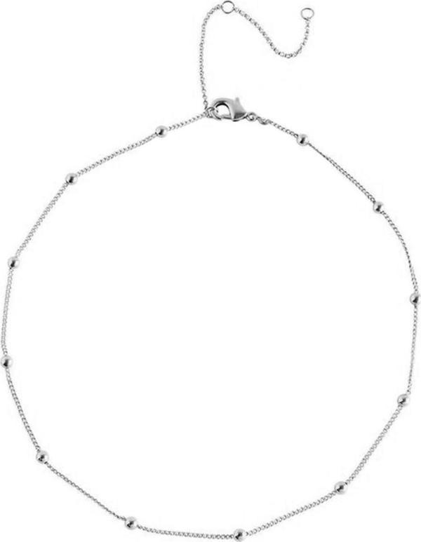 Kadın Silver Top Ball Zincir Kolye Gümüş Renk - 81 - Image 1