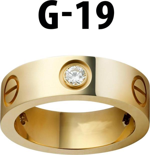 Kartier Taşlı Yüzük Gold Renk 19 Numara - 544 - Image 1