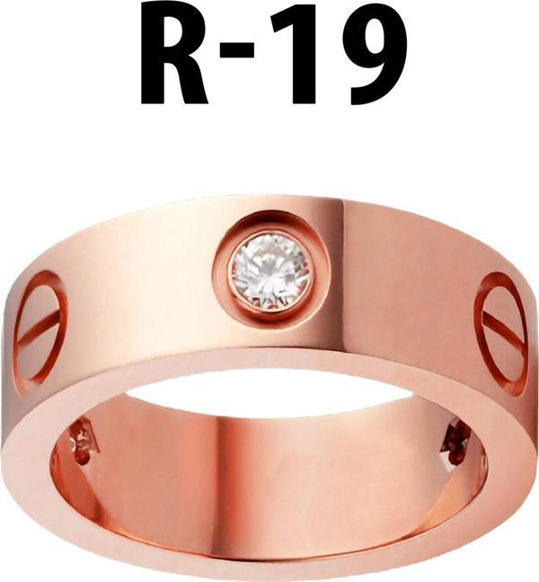 Kartier Taşlı Yüzük Rose Renk 19 Numara - 548 - Image 1
