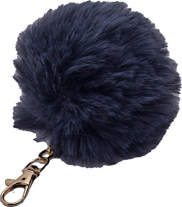 Lacivert Renk Peluş Ponpon Anahtarlık   978 - Image 1