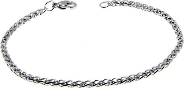 Gümüş Renk Chavin Angelus Lufigo Unisex Erkek Çelik Zincir  Çelik Bileklik - 2803 - Image 1