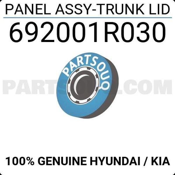 Bagaj Kapağı Accent 2011 Sonrası Blue (Kilit Delikli) (Oem No:692001R030) - Image 1