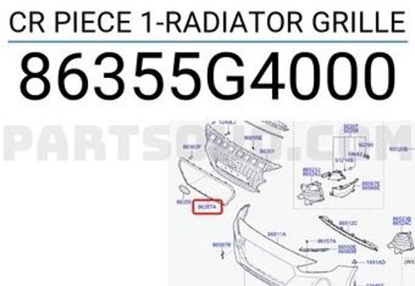 Hyundai  İ30   2017-2018  Ön Panjur Çerçevesi Nikelajlı (Tw) (Oem No:86355G4000) - Image 1