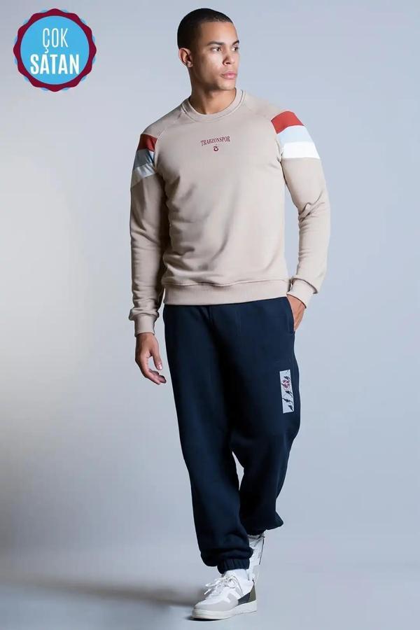SWEAT BİSİKLET YAKA KOLLARI ÇİZGİLİ - Image 1