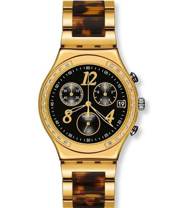 Swatch YCG405GC Dreamnight 14 Golden Kol Saati - Image 1