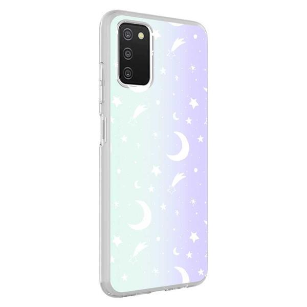 Galaxy A03S Kılıf M-Blue Desenli Kılıf Moon No4 - Image 1