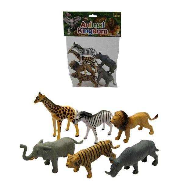 6 Parça 12 cm.  Vahşi Hayvan Seti  - Image 1
