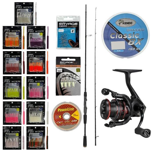 YekOutdoor FireWorm LRF Seti Okuma Epixor LRF Ultra Light Game Spin 213cm 1-8gr 2 Parça Olta Kamışı&Okuma Ceymar HD CHD- - Image 1