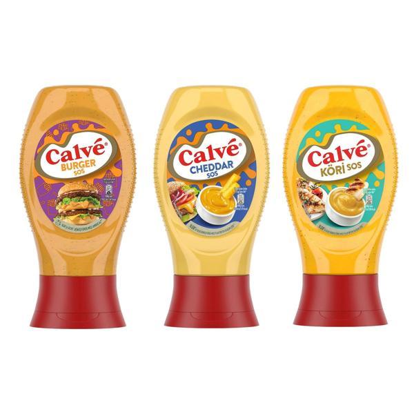 Calve Gurme Sos Seti 3 lü / Burger - Cheddar - Köri  - Image 1