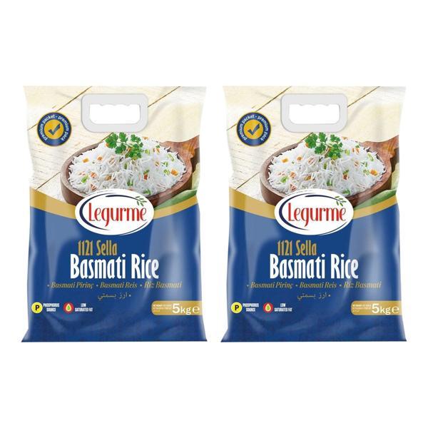 Yayla Bakliyat Legurme Basmati Pirinç 1121 Sella 5 kg x 2 Adet (10 kg) - Image 1