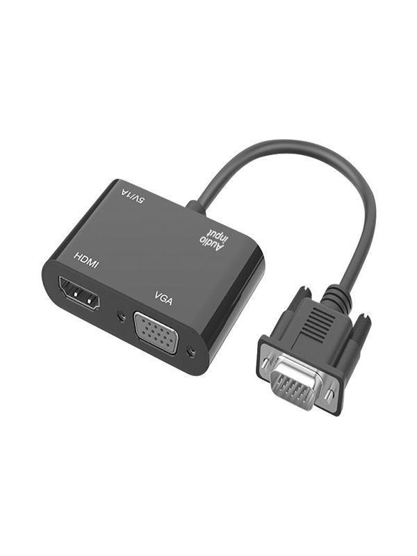 VGA HDMI Dönüştürücü Adaptörü VGA Kaynak Çıkışı Tv Dizüstü Bilgisayar Masaüstü Monitör İçin - Image 1