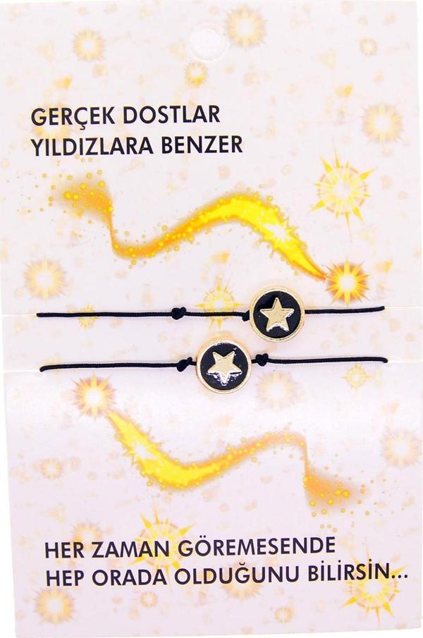 Altın Renk Yıldız Arkadaş Şans Bilekliği - 2690 - Image 1