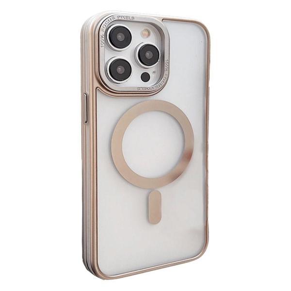 İPhone 15 Pro Max Uyumlu Magsafe özellikli Gold Monte Kılıf  - Image 1
