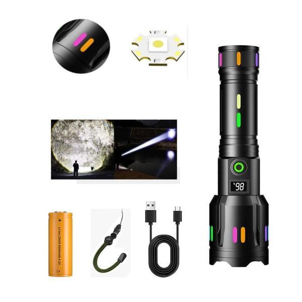 Profesyonel Zoomlu 50W Şarjlı Powerbank Avcı Polis El Feneri PS-9885 - Image 1