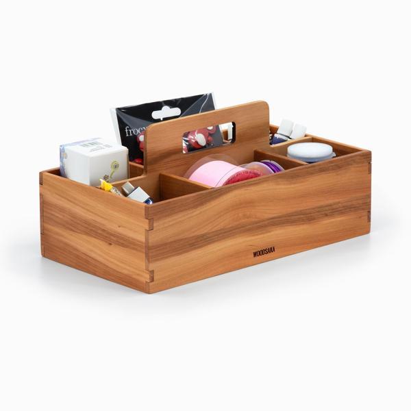 Woodsaka 6 Bölmeli - Kulplu Aksesuar Kutusu - Image 1