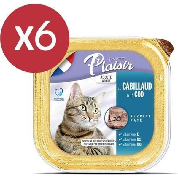 Plaisir Pate Morina Balıklı Yetişkin Kedi Konservesi 6X100 gr - Image 1
