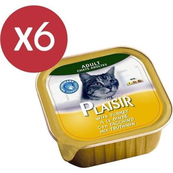 Plaisir Pate Hindili Kedi Konservesi 6X100 gr - Image 1