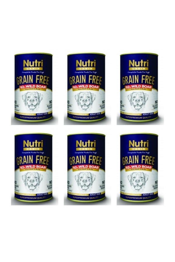 Nutri Canin Yaban Domuzu Etli Tahılsız Yetişkin Köpek Konservesi 400 Gr x 6 Adet - Image 1