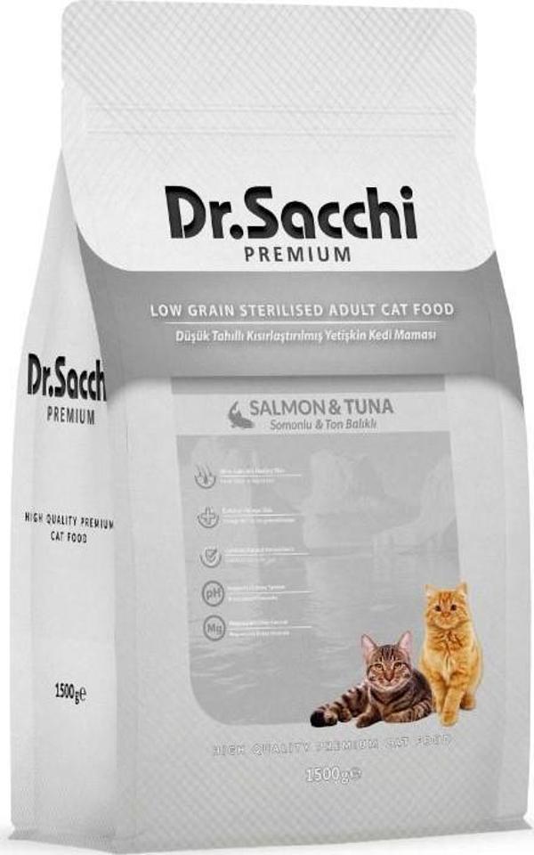 Dr.Sacchi Premium Sterilised Kedi Maması 1,5 Kg - Image 1