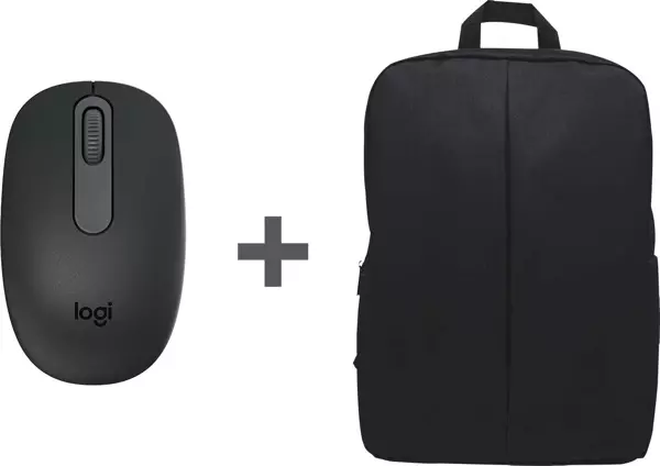 Logitech M196 Bluetooth Kablosuz Mouse ve Nero 15.6 inç Notebook Sırt Çantası - Siyah - Image 1