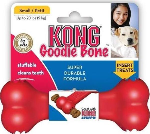 Kong Kırmızı Kauçuk Köpek Kemik Oyuncağı  S 13,5cm - Image 1