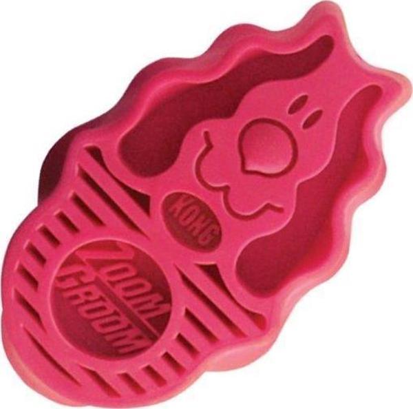 Kong ZoomGroom Köpek Tarağı Pembe 11cm - Image 1
