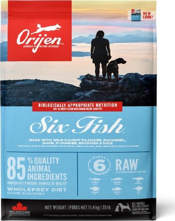 Orijen Six Fish 6 Balıklı Tahılsız  Köpek Maması 11.4 kg - Image 1
