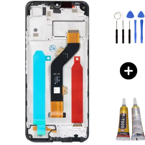 İnfinix Hot 20i Uyumlu Çıtalı HK Lcd Ekran Dokunmatik + Montaj Seti - Image 1