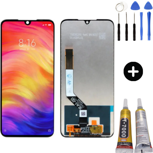 Xiaomi Redmi Note 7 Uyumlu HK Lcd Ekran Dokunmatik + Montaj Seti - Image 1