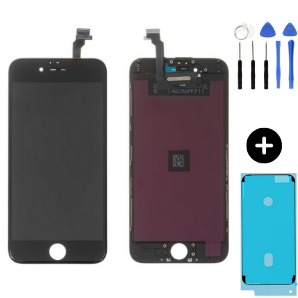 iPhone 6 Uyumlu HK Lcd Ekran Dokunmatik Siyah + Montaj Seti - Image 1