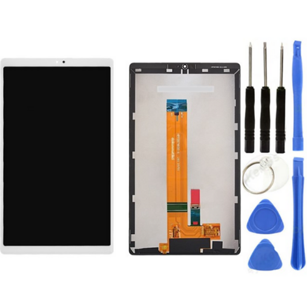 Samsung Galaxy Tab A7  SM-T227 Uyumlu HK Dokunmatik Set Beyaz + Tamir Seti - Image 1