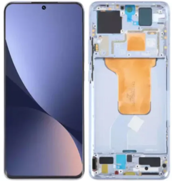 Xiaomi Mi 12 Uyumlu A Kalite Çıtalı Lcd Ekran Dokunmatik Mavi - Image 1