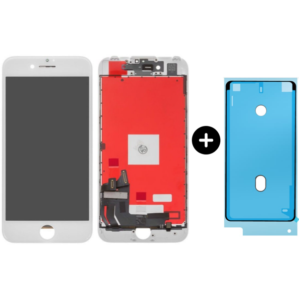 iPhone 7G Uyumlu HK Lcd Ekran Dokunmatik Beyaz + Sıvı Ve Toza Dayanıklılık Bandı - Image 1