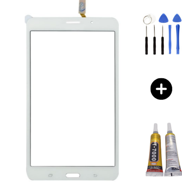 Samsung Galaxy Tab 4 SM-T235 Uyumlu A Kalite Dokunmatik Beyaz + Montaj Seti - Image 1