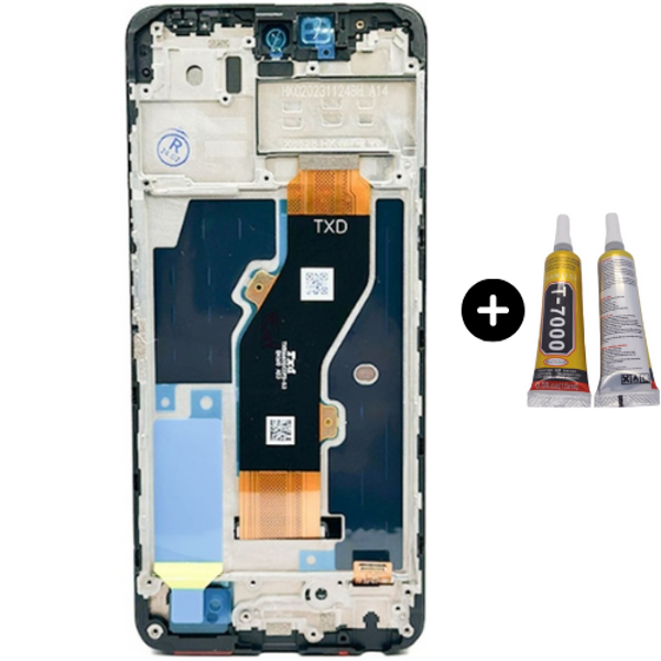 İnfinix Hot 40 Uyumlu Çıtalı Lcd Ekran Dokunmatik + B7000 - Image 1