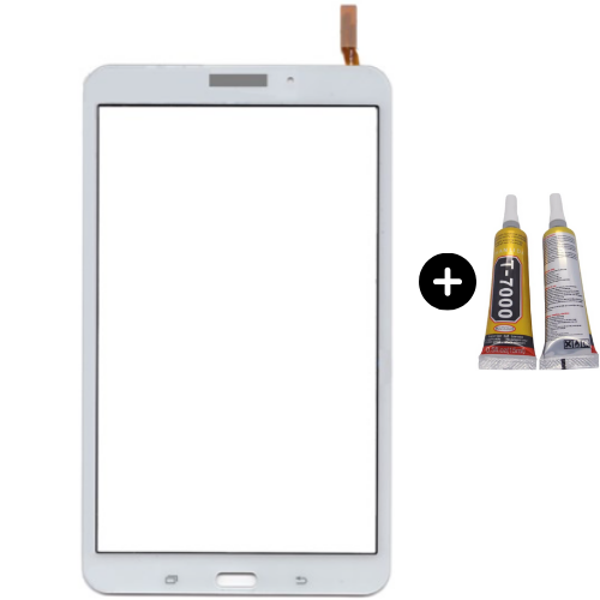 Samsung Galaxy Tab 4 SM-T330 Uyumlu HK Dokunmatik Beyaz + B7000 - Image 1