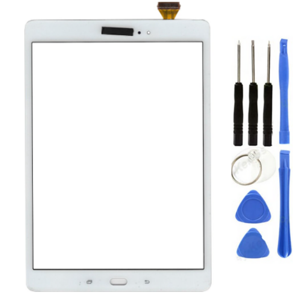 Samsung Galaxy Tab A 9.7 SM-T550 Uyumlu HK Dokunmatik Beyaz + Tamir Seti - Image 1