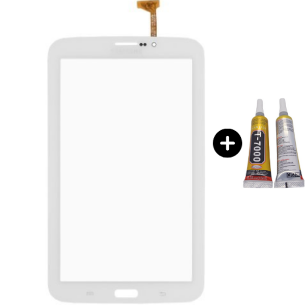 Samsung Galaxy Tab 3 SM-T212 Uyumlu A Kalite Dokunmatik Beyaz + B7000 - Image 1