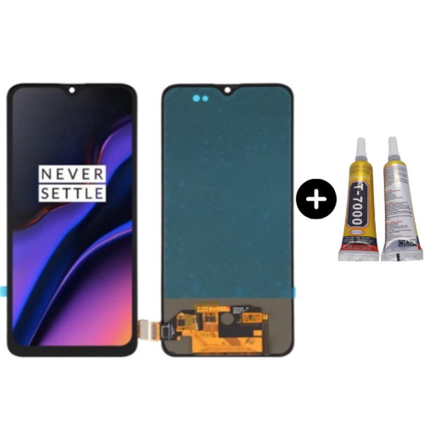 Oneplus 6T Uyumlu HK Lcd Ekran Dokunmatik + B7000 - Image 1