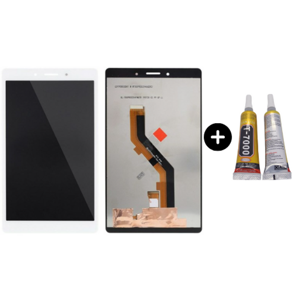 Samsung Galaxy Tab A8 SM-T295 Uyumlu HK Dokunmatik Set Beyaz + B7000 - Image 1