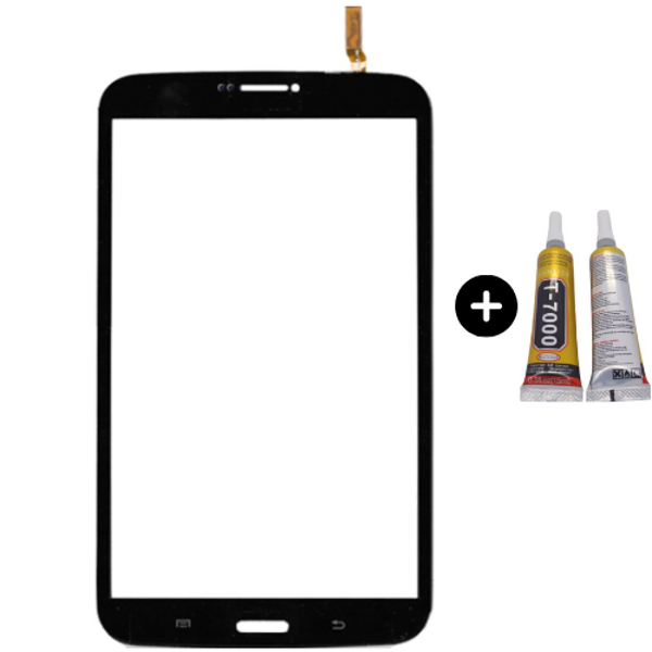 Samsung Galaxy SM-T312 Uyumlu A Kalite Dokunmatik Siyah + B7000 - Image 1