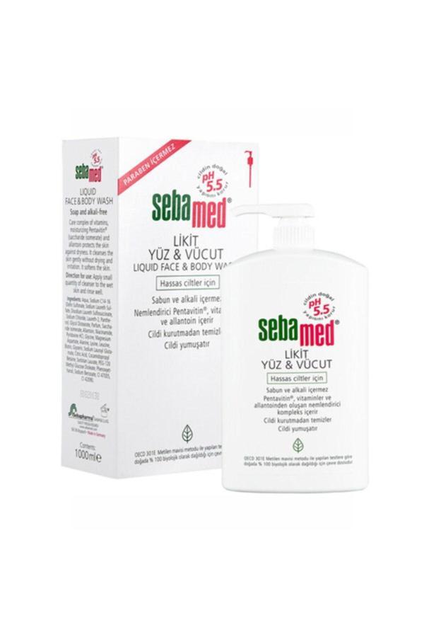 Sebamed Yüz Ve Vücut Temizleyici Likit 1000Ml - Image 1