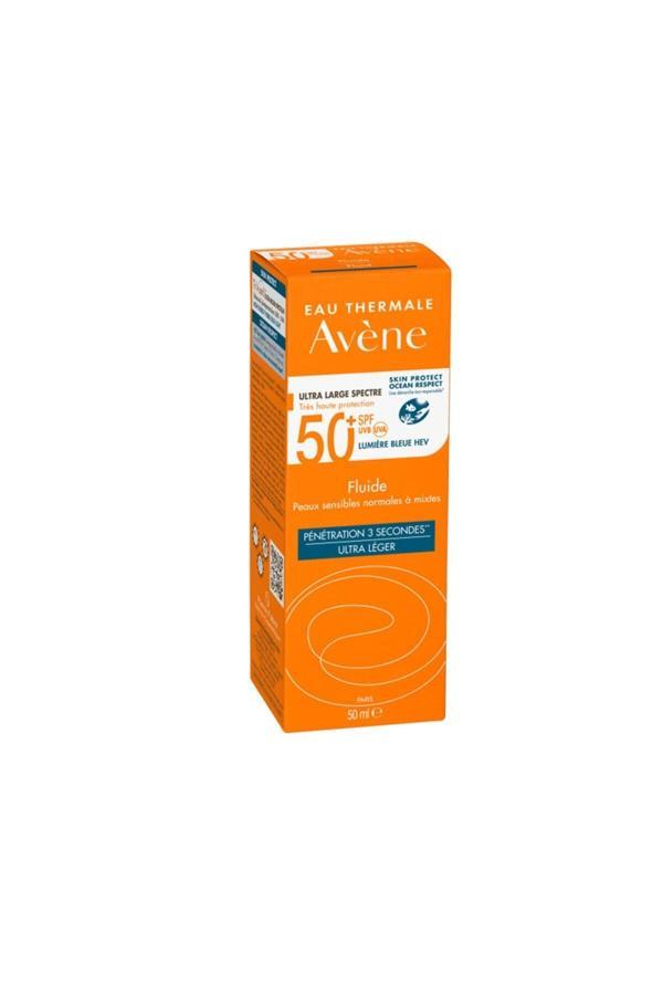 Avene Fluid Spf 50+ Normal Ve Karma Ciltler Için Güneş Koruyucu 50 Ml - Image 1