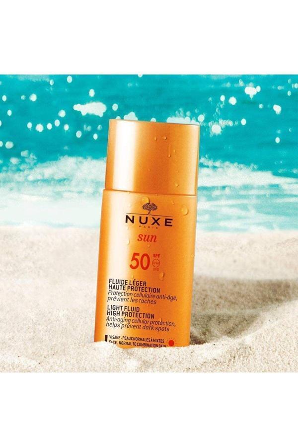 Nuxe Sun Fluide Cilt Bariyerini Güçlendirici Yatıştırıcı Güneş Kremi Spf50 50 Ml/Gem - Image 1