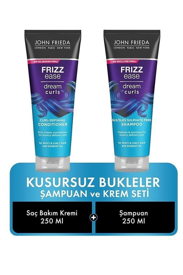 John Frieda Kusursuz Bukleler İçin Saç Bakım Kremi Ve Şampuan 250 Ml 2'Li 6001867 - Image 1