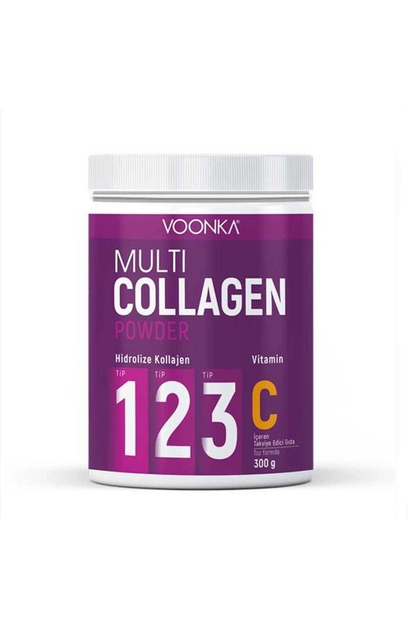 Voonka Multi Collagen Powder Vitamin C İçeren Takviye Edici Gıda 300 Gr. - Image 1
