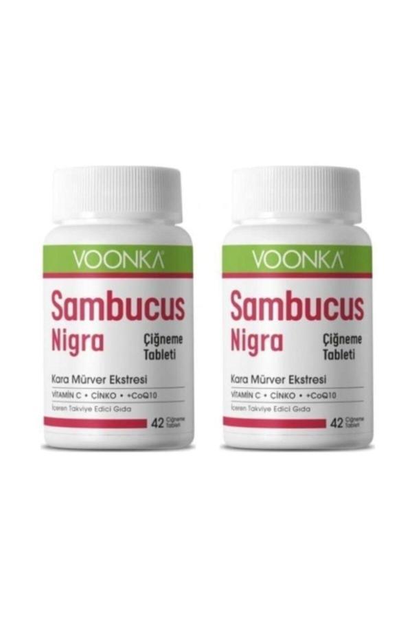 Voonka Sambucus Nigra 42 Çiğneme Tablet 2'Li Paket - Image 1