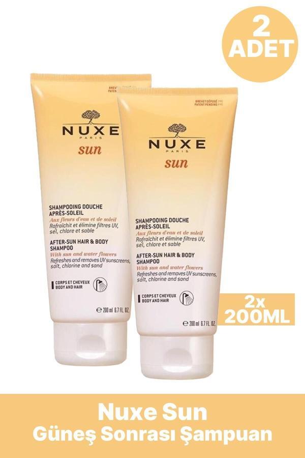 Nuxe Sun Güneş Sonrası Şampuan 200 Ml 2 Adet - Image 1