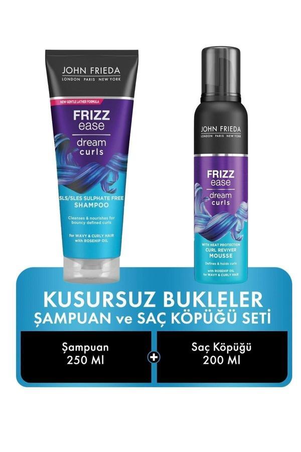 John Frieda Mükemmel Bukleler Saçlar Için Hacim Veren Şampuan Köpük 2 Li Set - Image 1